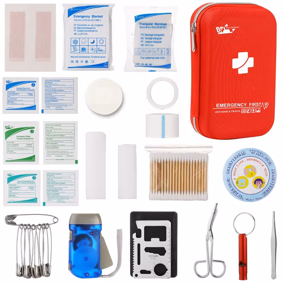 Customized Simple Travel Brother Medical Backpack Bag Thermal Blanket First Aid Box